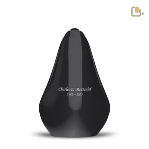 LoveBird™ große Urne Vogel Midnight & gebürstetes Silber – Bild 6