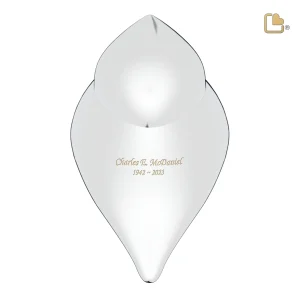 SoulBird™ große Urne Vogel poliertes Silber (Vogelmännchen) – Bild 4