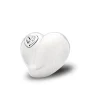 LoveHeart™ Mini-Urne Herz Weiß mit Kristall
