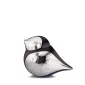 SoulBird™ Mini-Urne Vogel Midnight & Silber (Vogelmännchen)