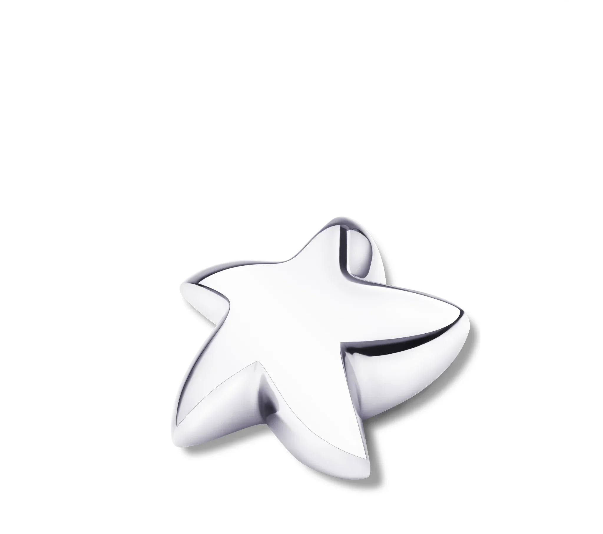 Stern Mini-Urn poliertes Silber