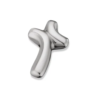ComfortCross™ Mini-Urne Kreuz gebürstetes Silber