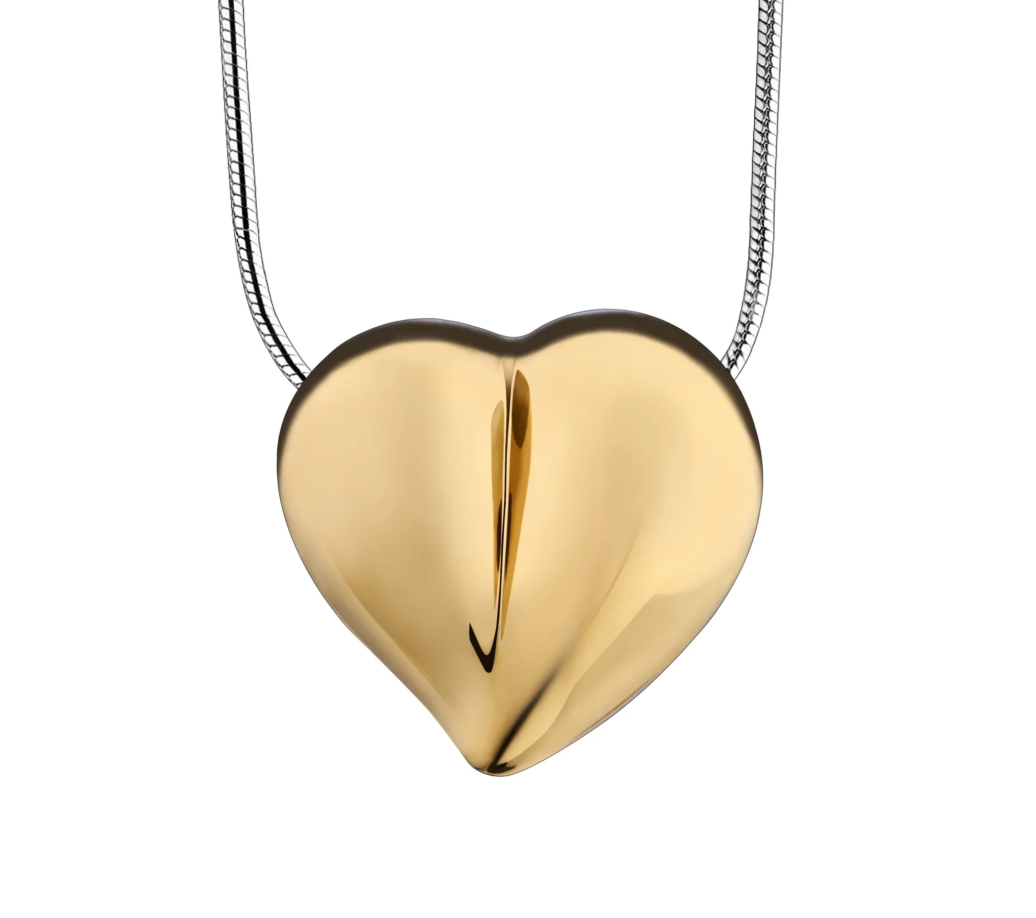 LoveHeart™ Herz Asche Anhänger vergoldet mit Halskette