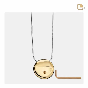 BlessingBirds™ Vogel Asche Anhänger rosa & vergoldet mit Halskette – Bild 3