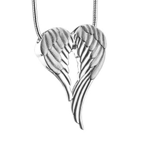 AngelWings™ Asche Anhänger Silber mit Halskette