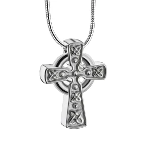 CelticCross™ Keltischer Asche Anhänger Silber mit Halskette