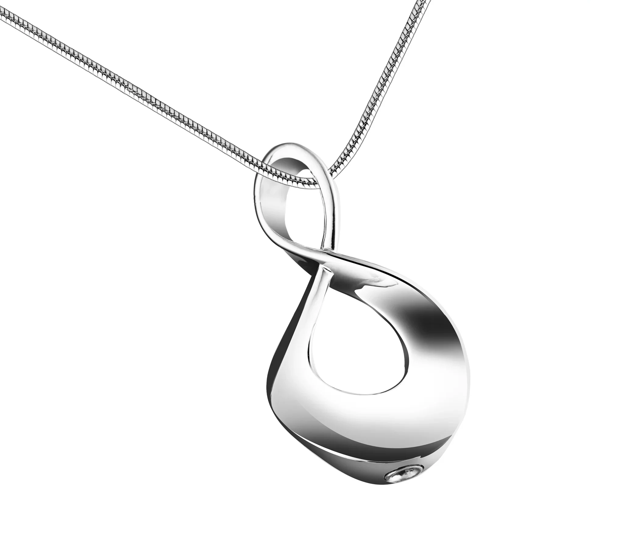 InfiniteLove™ Asche Anhänger Silber mit Halskette