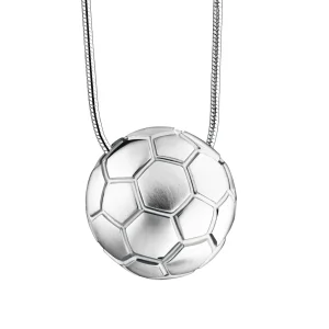 FootBall™ Fußball Asche Anhänger Silber mit Halskette