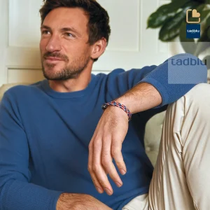 Herren-Aschearmband Cord Tommy & Edelstahl – Bild 4