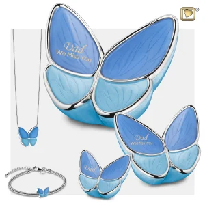 Wings of Hope™ große Urne Schmetterling Blau – Bild 6