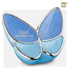 Wings of Hope™ große Urne Schmetterling Blau – Bild 5