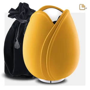 Tulip™ große Urne Tulpe Softcoat Gelb – Bild 6