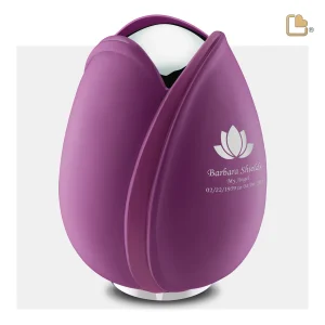 Tulip™ große Urne Tulpe Softcoat Lila – Bild 5