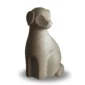 Tierurne Hund Porzellan braun