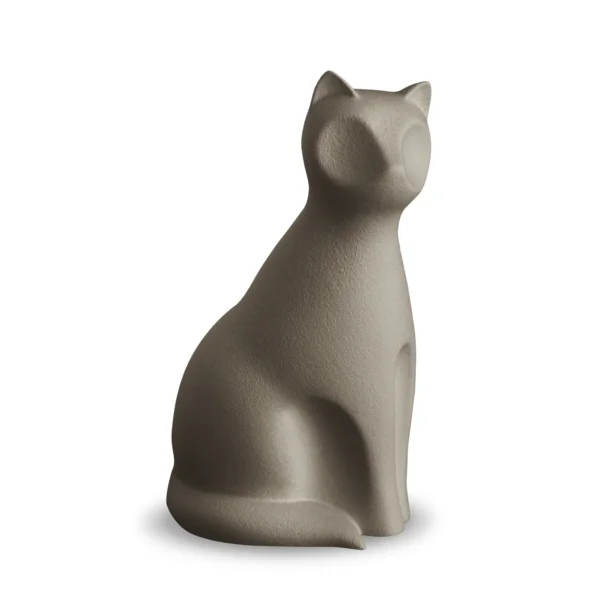 Tierurne Katze Porzellan braun