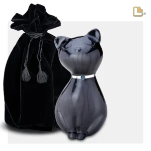 PrincessCat™ Katze Tierurne Midnight mit Kristall – Bild 5