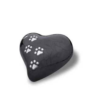 Medium Tierurne Herz Perlmutt Midnight