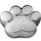 LovePaw™ Große Pfotenabdruck Tierurne gebürstetes Silber