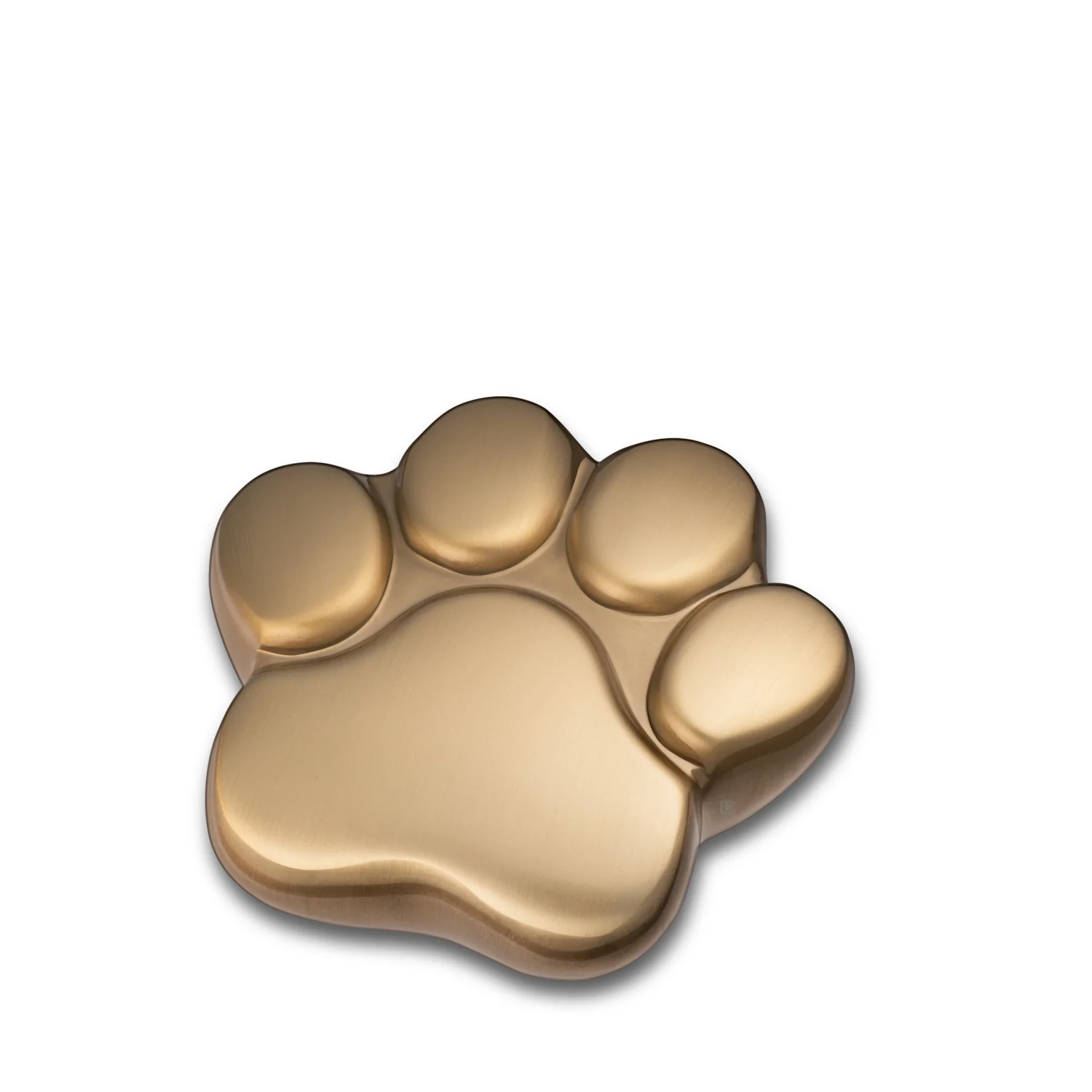 LovePaw™ Mini-Tierurne Pfotenabdruck gebürstetes Gold