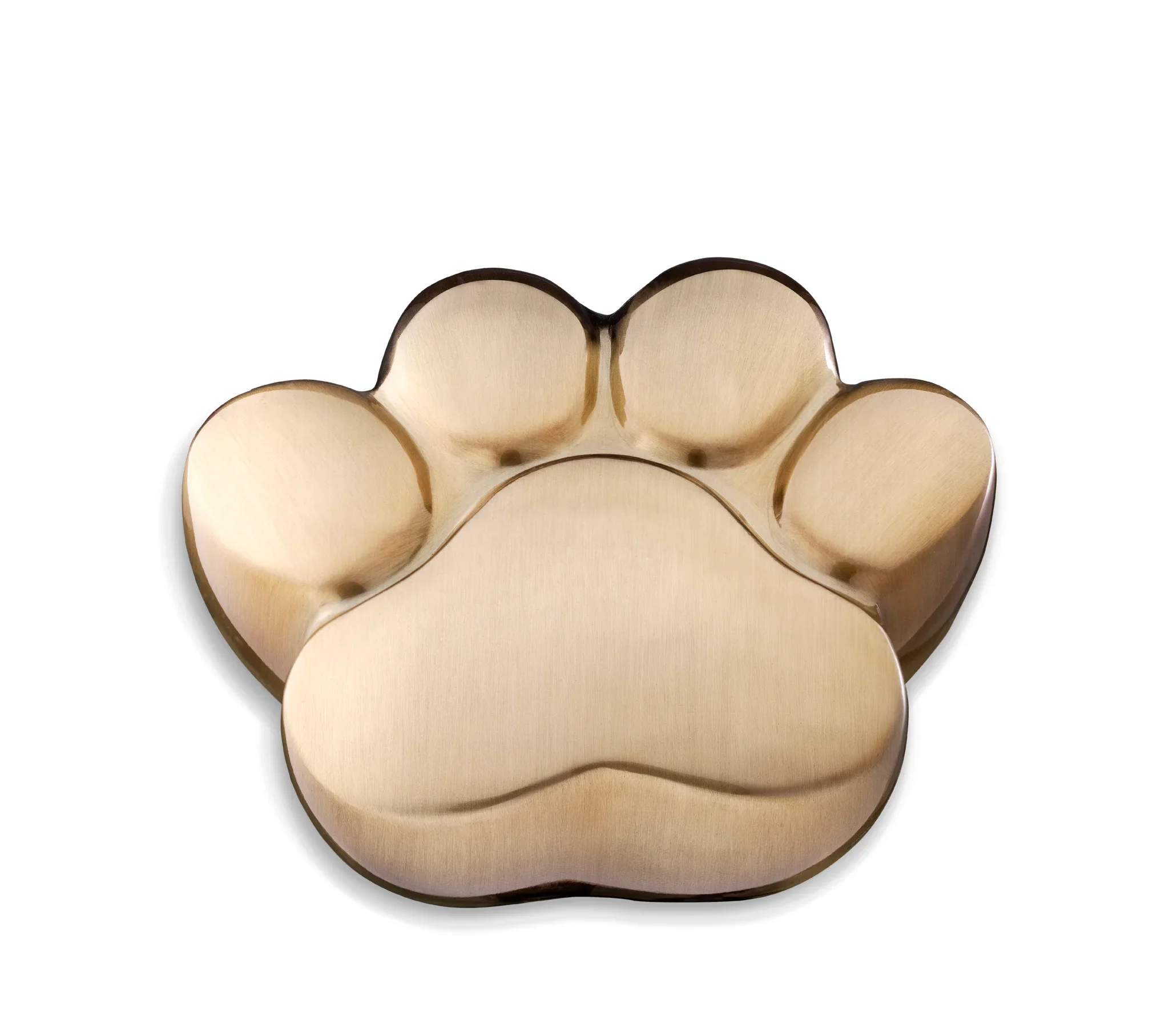 LovePaw™ medium Pfotenabdruck Tierurne gebürstetes Gold