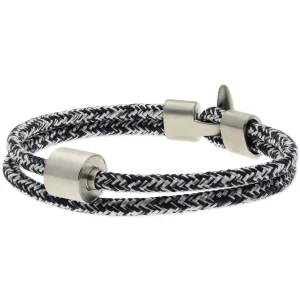 Herren-Aschearmband Cord Jeans & Edelstahl