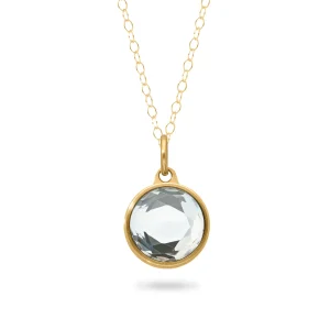 Asche Anhänger / Ascheschmuck Kristall vergoldet