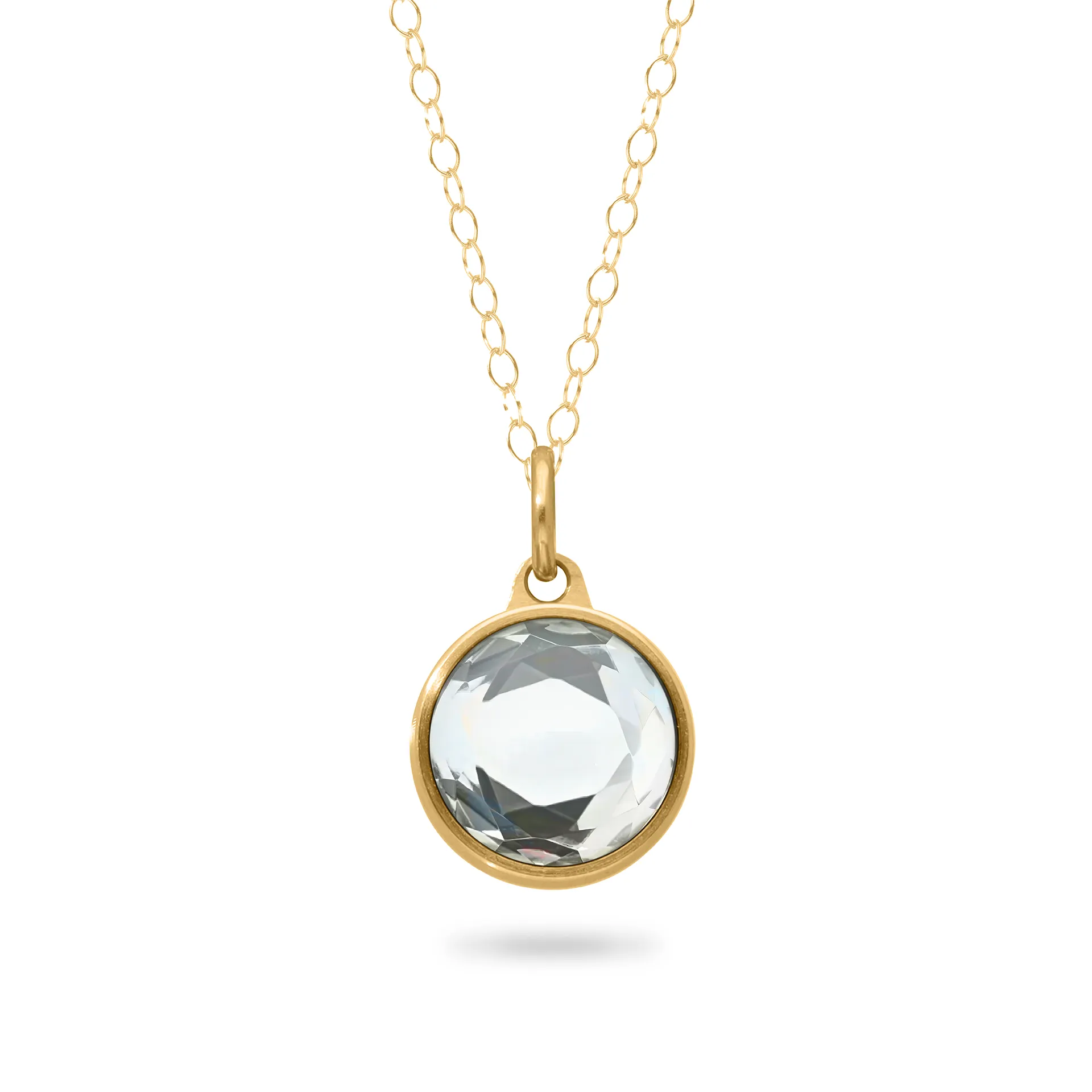 Asche Anhänger / Ascheschmuck Kristall vergoldet