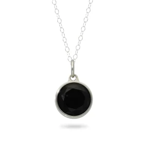 Asche Anhänger / Ascheschmuck schwarzer Onyx Edelstahl