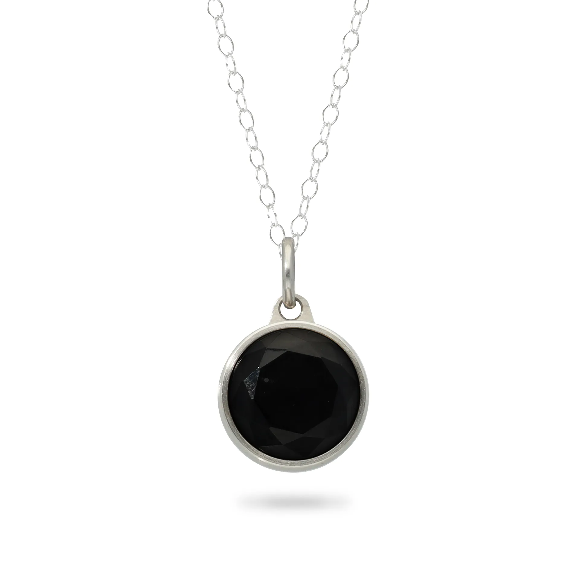Asche Anhänger / Ascheschmuck schwarzer Onyx Edelstahl