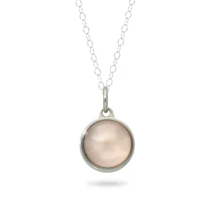 Asche Anhänger / Ascheschmuck Rosenquarz Edelstahl