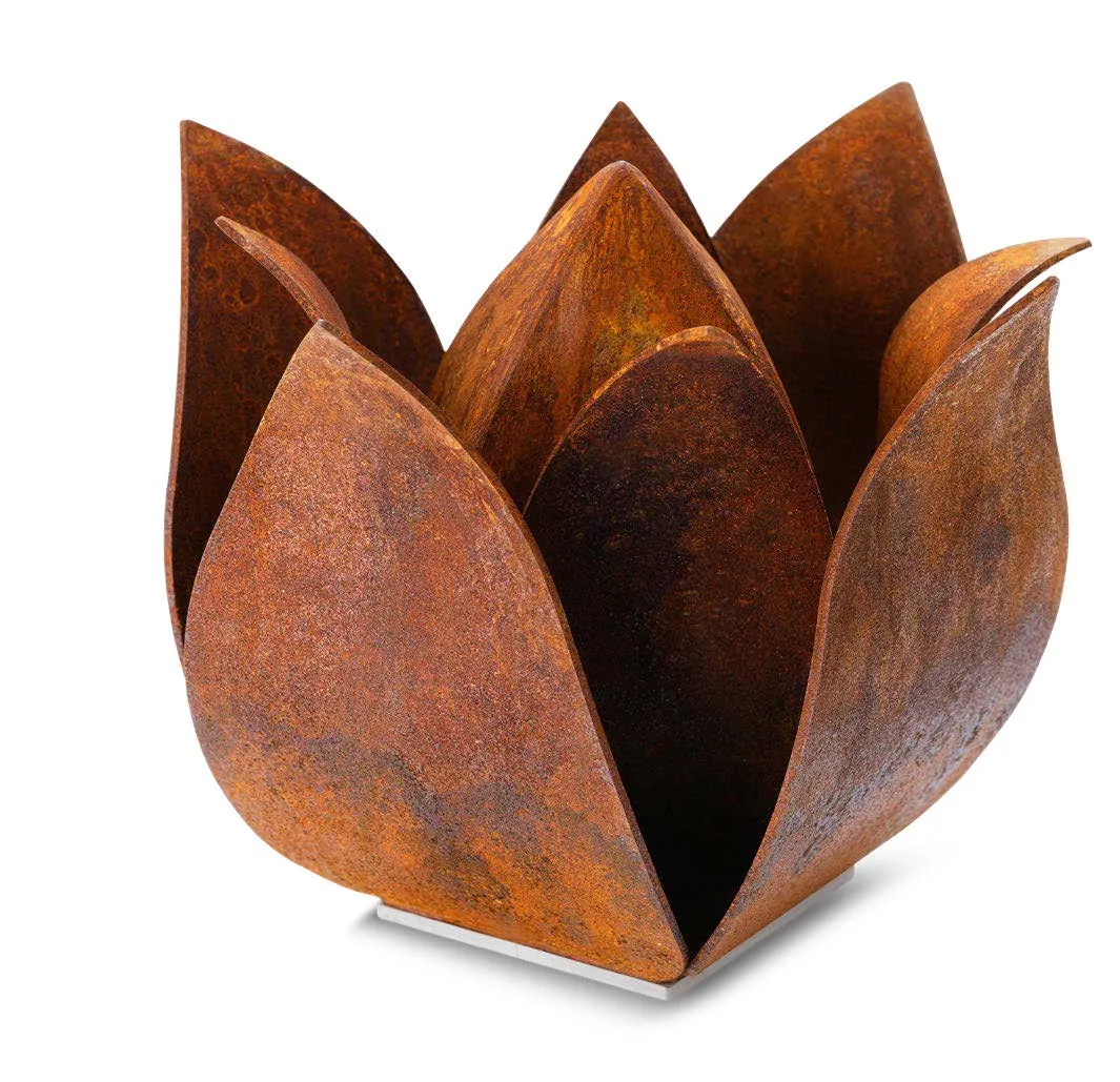 Tulpe Urne Rost Cortenstahl