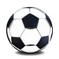 Football™ große Fußball Urne mattschwarz & poliertes Silber