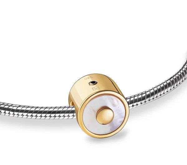 Mother of Pearl™ Asche-Charm perlmutt vergoldet