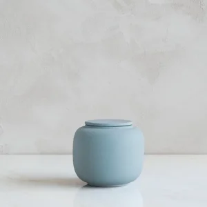 Kleine Urne Seres graublau Engobe