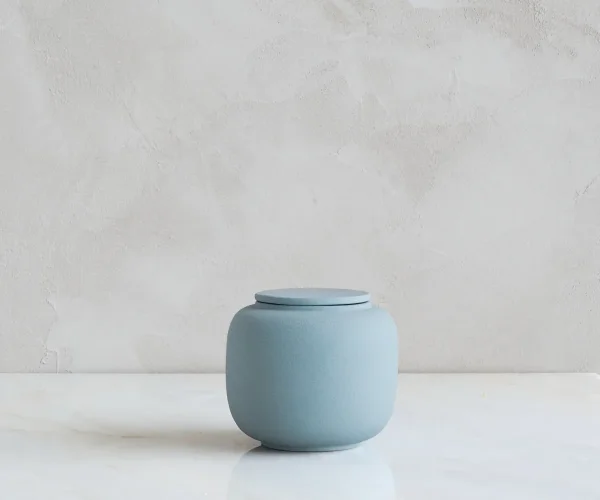 Kleine Urne Seres graublau Engobe