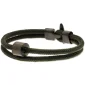 Herren-Aschearmband Cord Grün - Black Edition