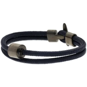 Herren-Aschearmband Cord Marineblau - Black Edition