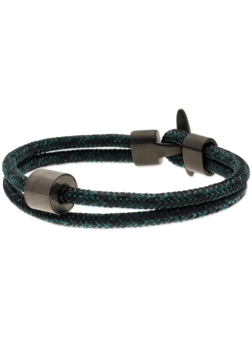 Herren-Aschearmband Cord Petrol - Black Edition