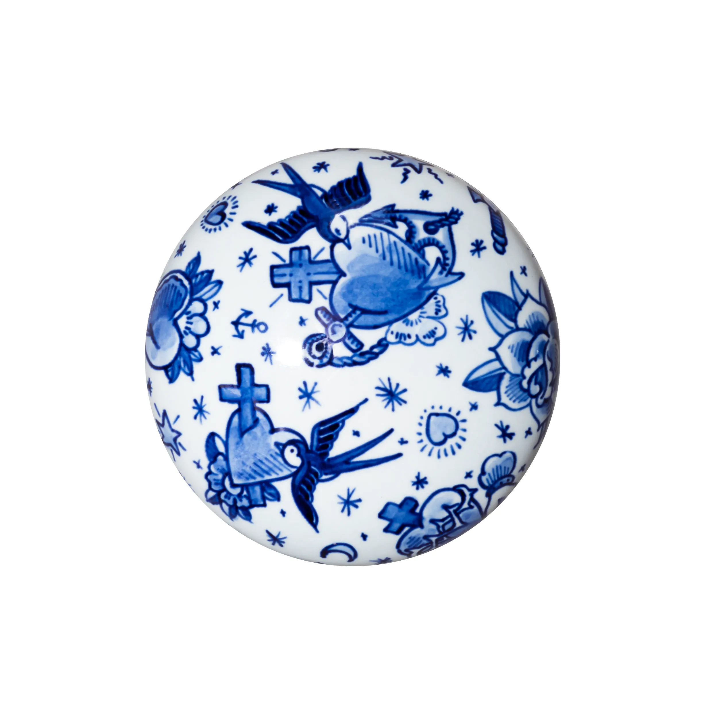 Royal Delft Memento Blue Pebble True Love Mini-Urne