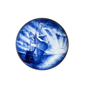 Royal Delft Memento Blue Pebble Sailing Mini-Urne