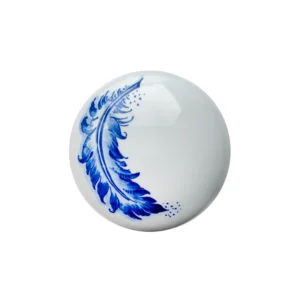 Royal Delft Memento Blue Pebble Feather Mini-Urne