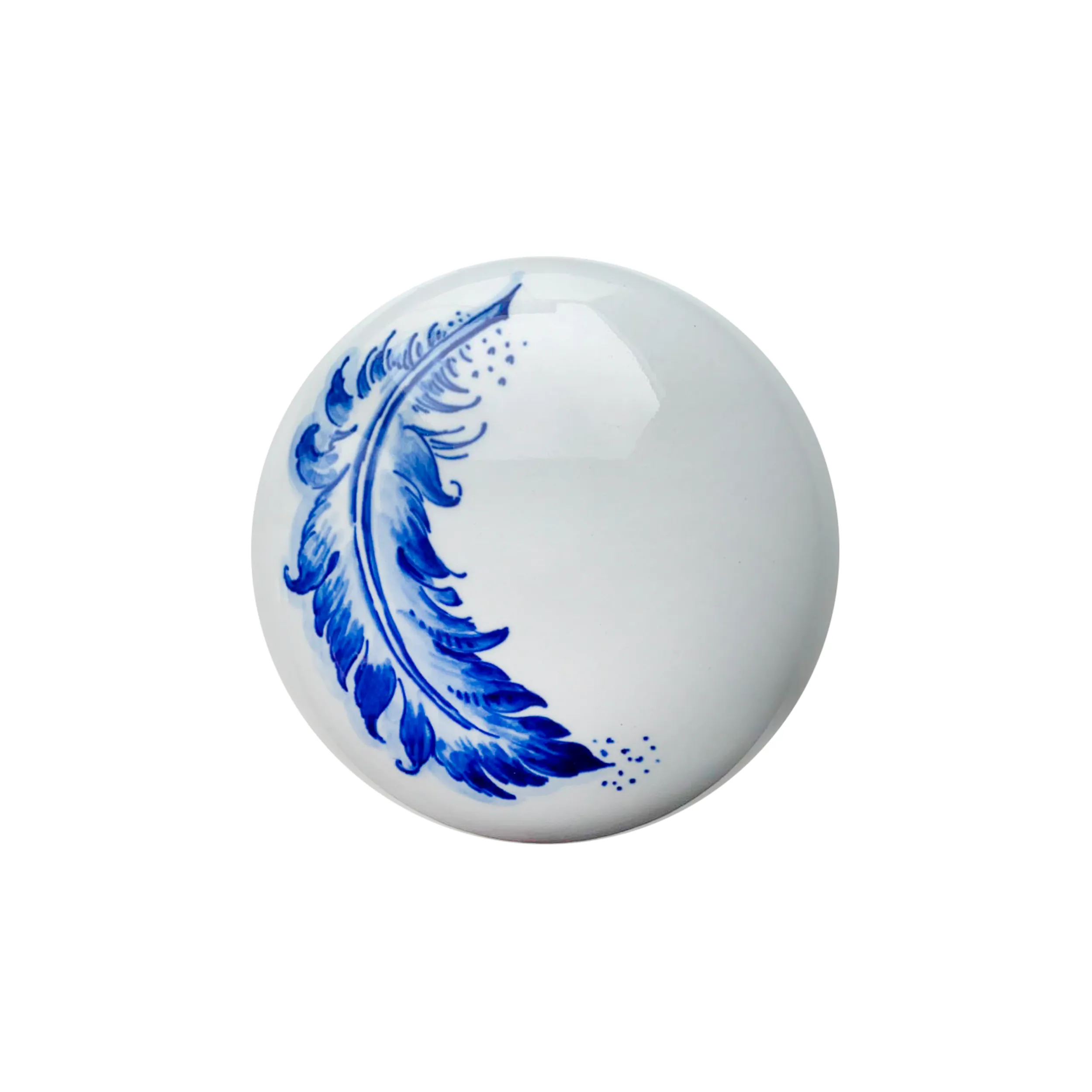 Royal Delft Memento Blue Pebble Feather Mini-Urne