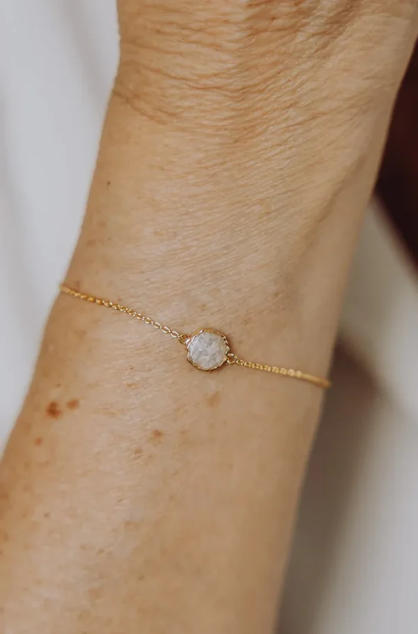 Round as armband/assieraad goud
