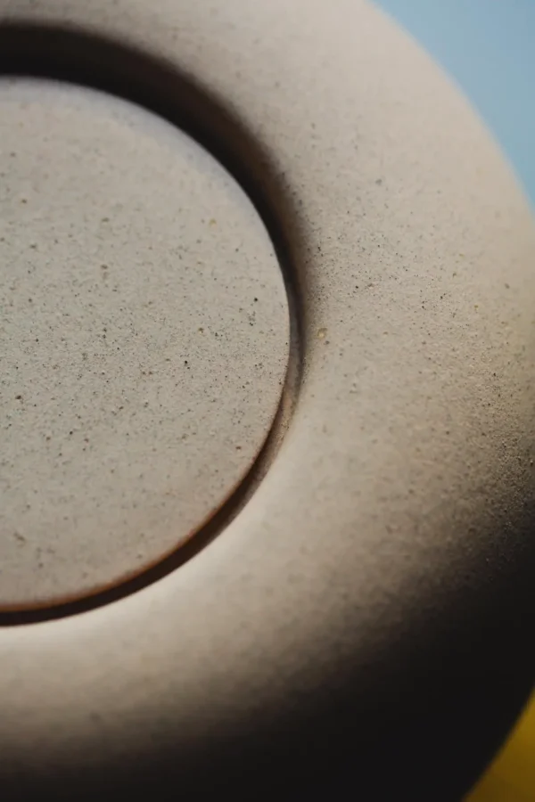 Keramische urn Luz Terra Schelp detail