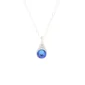 Birthstone Asche Anhänger September Saphir Edelstahl