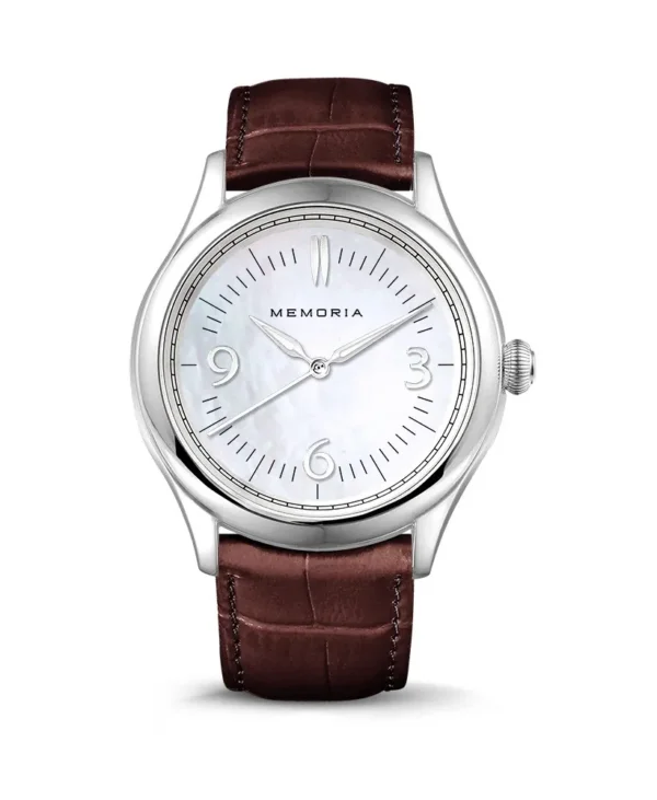 Memoria as urn gedenkhorloge Amare Pearl chestnut brown