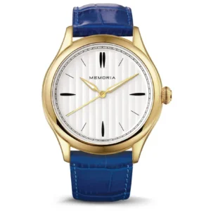 Memoria as gedenkhorloge Lux Gold Ocean Blue