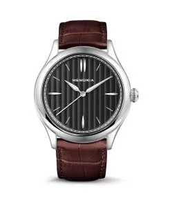 Memoria as urn gedenkhorloge Lux Night chestnut brown