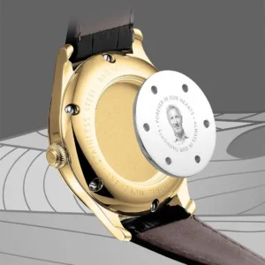 Memoria as urn gedenkhorloge Amare Gold achterkant