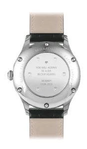 Deksel gravering tekst Memoria Watches